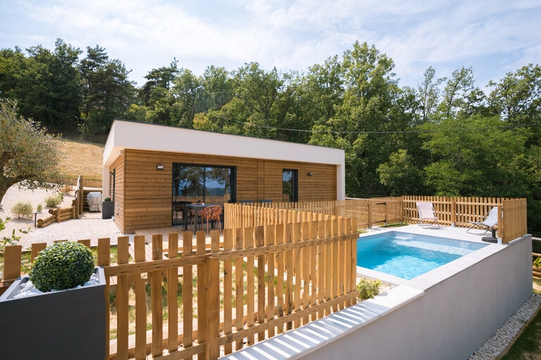 Écolodge et gîtes Drôme Ardèche-La booa-Piscine